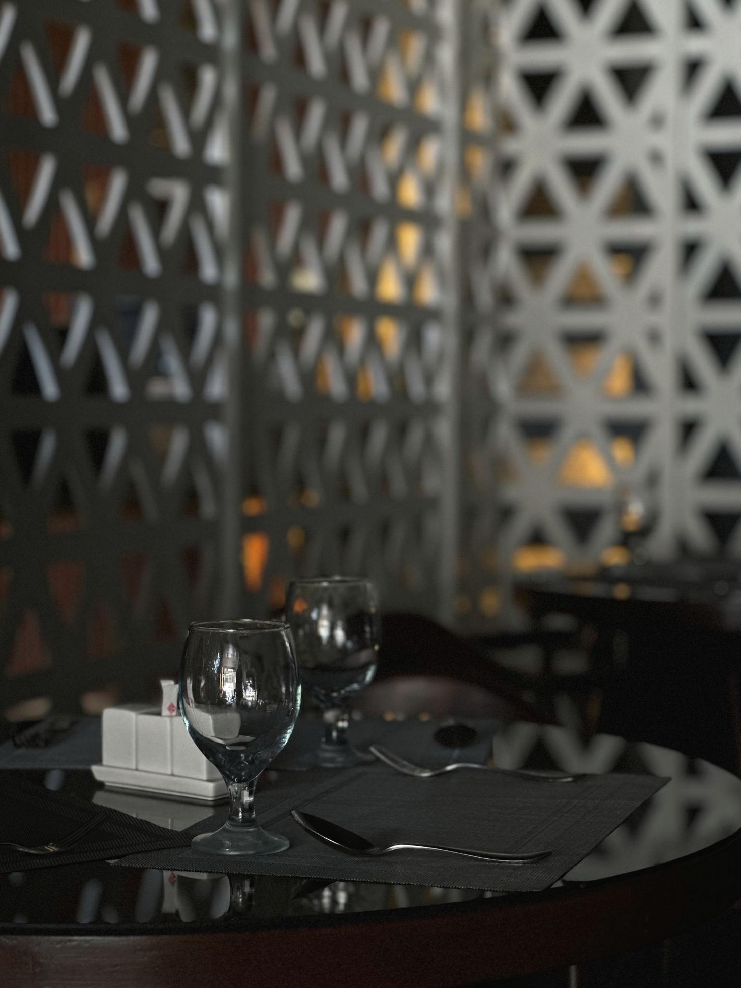 Upscale restaurant table